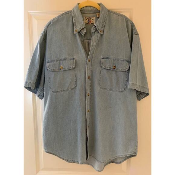 American Blue Authentic Denim Button Down F026 - Picture 1 of 5